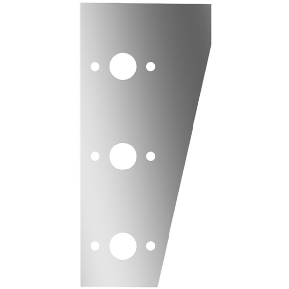 3 Inch Stainless Steel Standard Cowl Panels W/ 6 P1 Light Holes For Peterbilt 378, 379