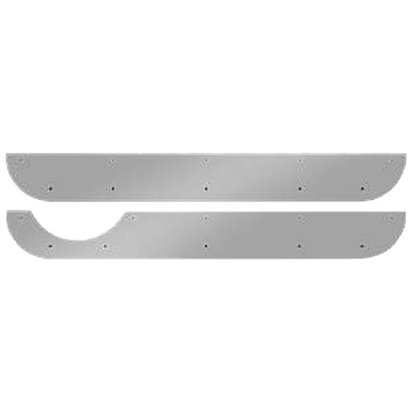 Stainless Steel View Door Kick Panel For Peterbilt 359