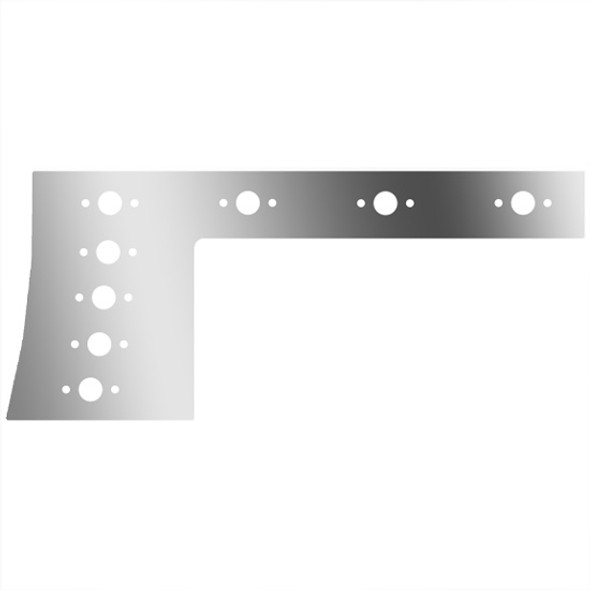 SS 6.5 Inch 1-Piece Contoured Cab/Cowl Panels W/ 16 P1 Light Holes For Peterbilt 389 131 BBC