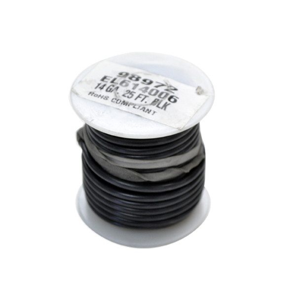 TPHD 14 Gauge Black Electrical Wire 25 Feet