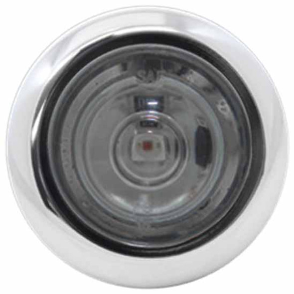 3/4 Inch Amber LED With Smoked Lens, Chrome Bezel