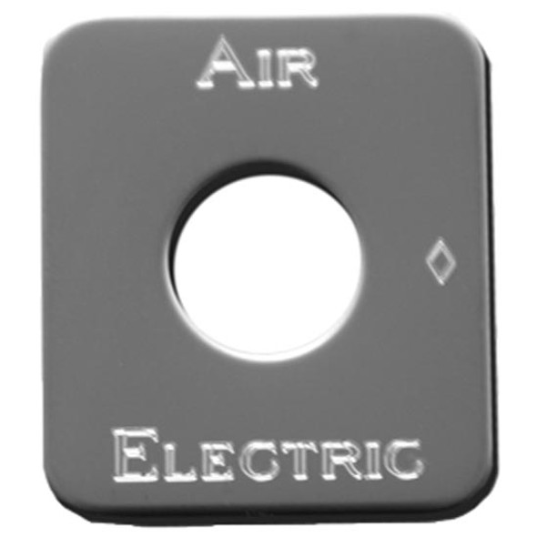 Rockwood Stainless Steel Air Electric Switch ID Plate For Kenwoth