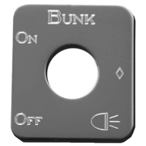 Rockwood Stainless Steel Bunk Light Switch ID Plate