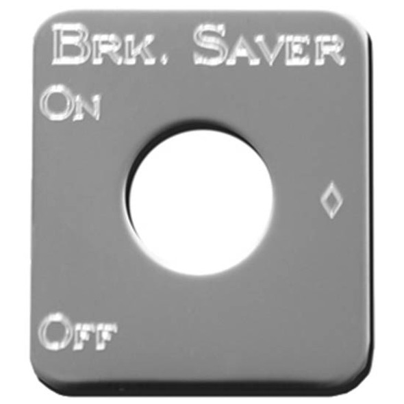 Rockwood Stainless Steel Brake Saver Switch ID Plate For Kenworth