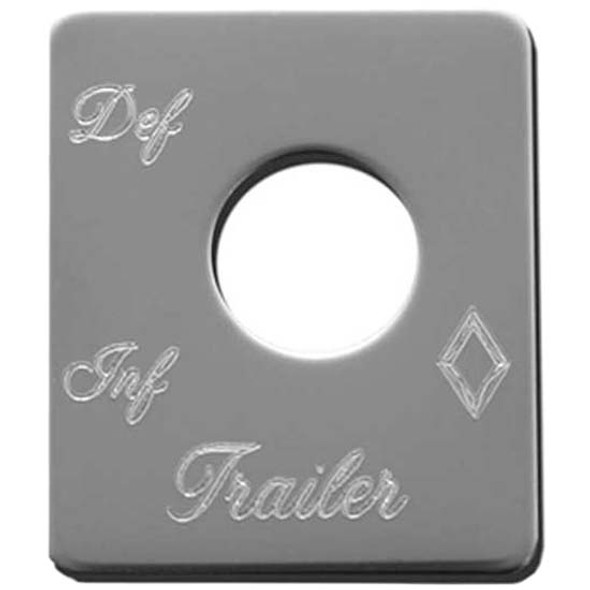 Rockwood Trailer Air Suspension Stainless Steel Switch Plate For Peterbilt