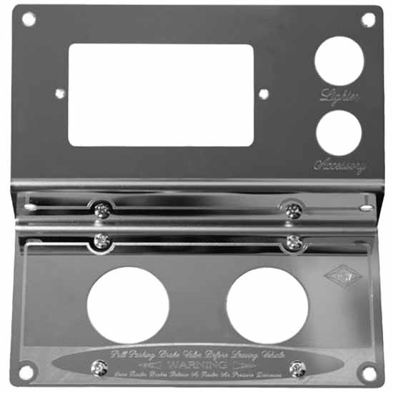 Rockwood Stainless Steel Control Panel With Parking Brake For Peterbilt 378, 379