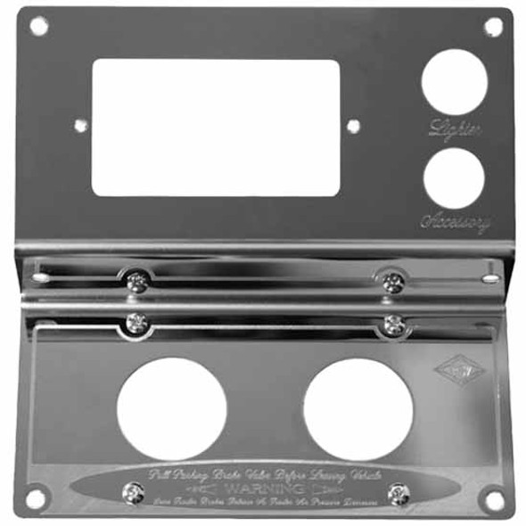 Rockwood Stainless Steel Control Panel With Parking Brake For Peterbilt 378, 379