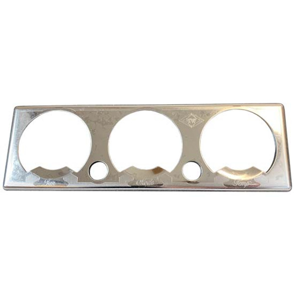 Rockwood Stainless Steel AC Control Plate With 3 Holes For Peterbilt