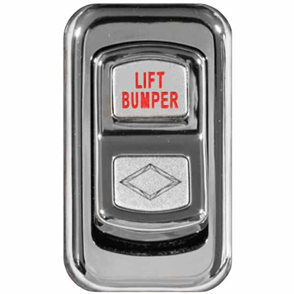 Rockwood Chrome Rocker Switch Cover For Lift Bumper For Peterbilt 2006-Newer