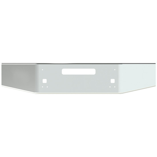 14 Inch Chrome Open End Tapered Break Back Bumper W/ Tow & Vent Holes For Kenworth T800 & T880