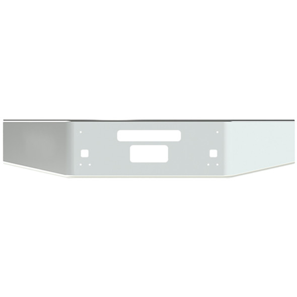 14 Inch Tapered Open End Bumper W/ Mounting, Standard Step, Tow/Hitch & Vent Holes For Kenworth T800B, T880 2004 & Newer
