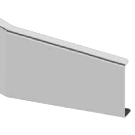 14 Inch Tapered Open End Bumper W/ Mounting, Standard Step, Tow/Hitch & Vent Holes For Kenworth T800B, T880 2004 & Newer