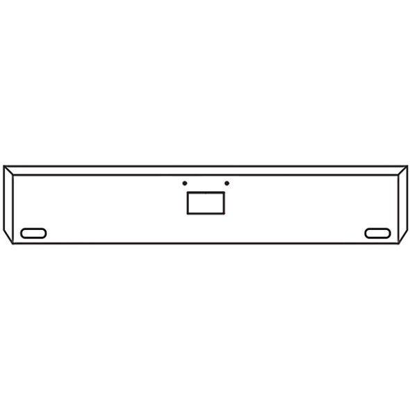 20 Inch Chrome Texas Boxed End Bumper W/ UST Mounting, 2 Oval Light Holes, Tow Hole & 2 Bolt Holes For Peterbilt 378 & 379