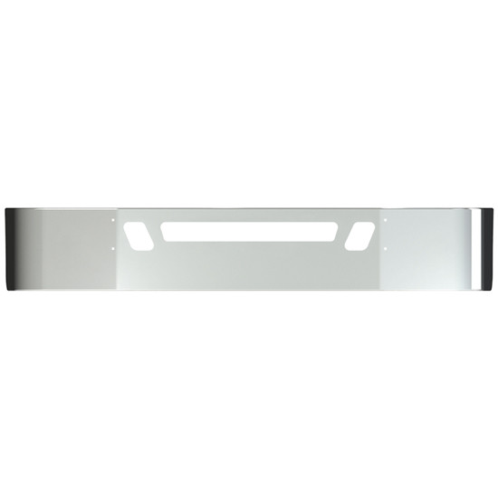 14 Inch Chrome Wrap Around Bumper W/ Tow & Vent Holes For Volvo VNM SBA