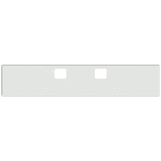 22 Inch Chrome Boxed End Bumper W/ Step Holes For Freightliner Classic XL 2008-2010