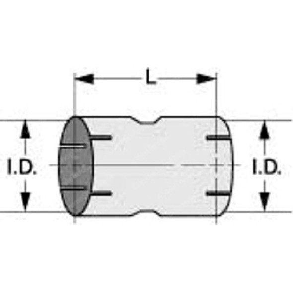 BESTfit 5 Inch Steel Straight Exhaust Coupler