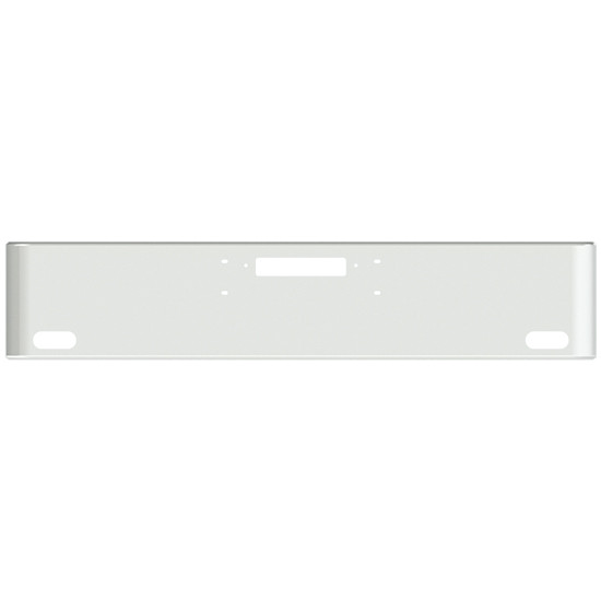 18 Inch Chrome Texas Rolled End Bumper W/ Tow, 2 Oval Light Holes For Western Star 4900