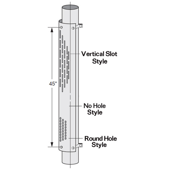 BESTfit Smooth No Hole 180 Degree 7 Inch Heat Shield