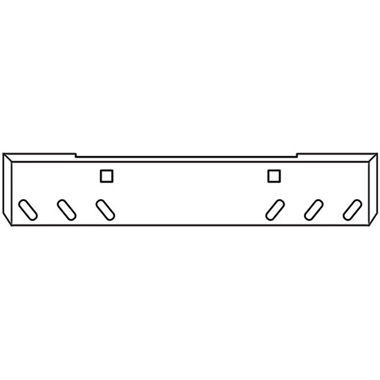 22 Inch Chrome American Eagle Bumper W/ Tow, 6 Angled Oval Light Holes For Kenworth W900L