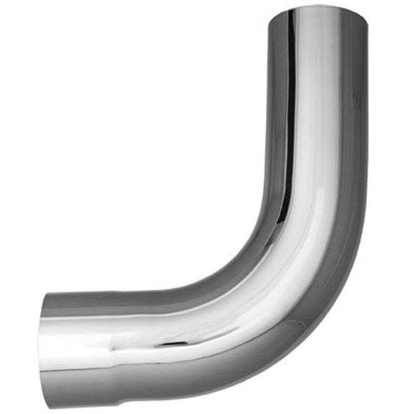 BESTfit Chrome 85 Degree Exhaust Elbow Pipe, 5 Inch I.D. To 5 Inch O.D. For Western Star 4964 Heritage