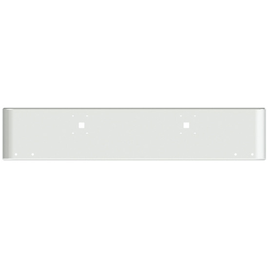 20 Inch Chrome Steel Texas Square Bumper W/ Mounting & Tow/Hitch Holes 4 - 3/4 Inch Light Holes For International 9900I SFA 2000 And Newer