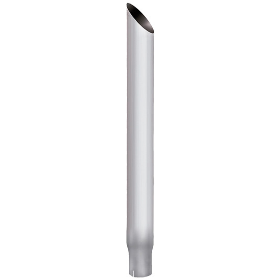 BESTfit Chrome Miter Cut Exhaust Stack - 96 Inch X 7 to 5 Inch ID
