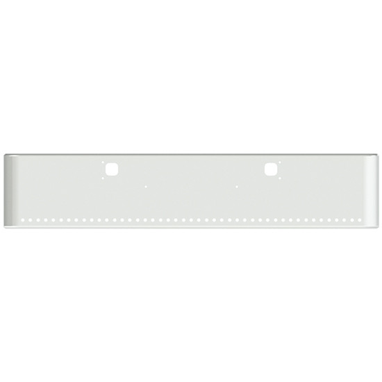 20 Inch Chrome Steel Texas Square Bumper W/ Mounting & Tow/Hitch Holes 45 - 3/4 Inch Light Holes For Kenworth W900L 1982-2010