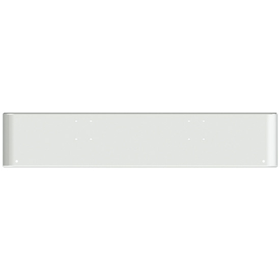 22 Inch Chrome Steel Texas Square Bumper W/ Mounting Holes Only 2 - 3/4 Inch Light Holes For International 9900I SFA 2000 And Newer