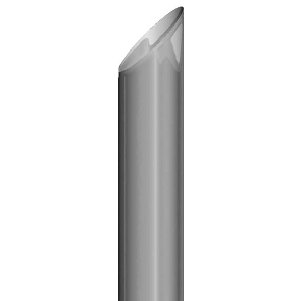 BESTfit Chrome 6 Inch O.D. Miter Cut Exhaust Stack - 44 Inch Length