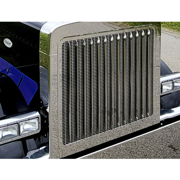 Stainless Steel Grille Bars For Peterbilt 389, 389 Glider
