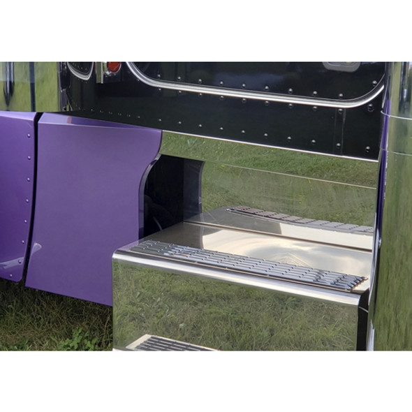 SS Blank Cab Panel, 2 1/2 Inch For Peterbilt 389, 389 Glider