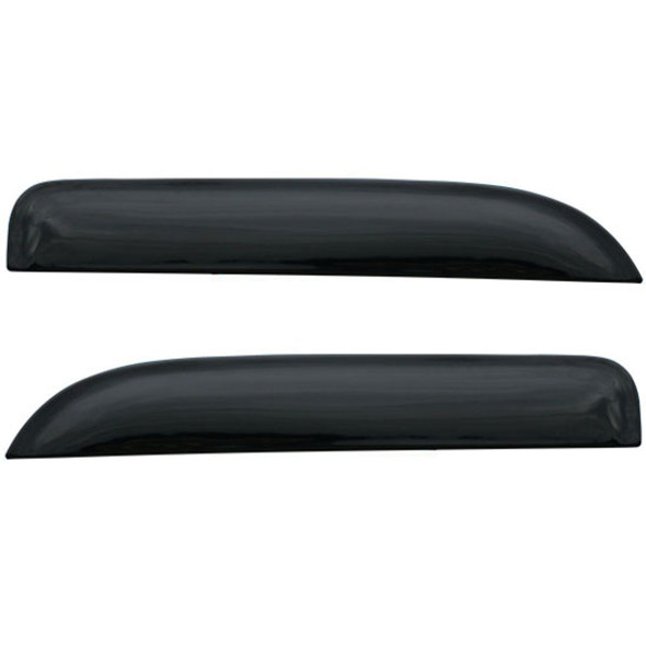 Smoked Chop Top Side Window Deflectors For Kenworth T680 & T880