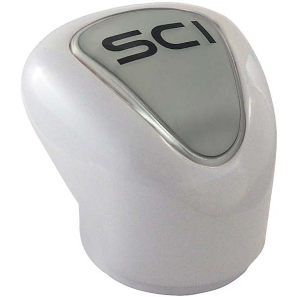 SCI White Sloped Shifter Knob For 9 And 10 Speed Eaton