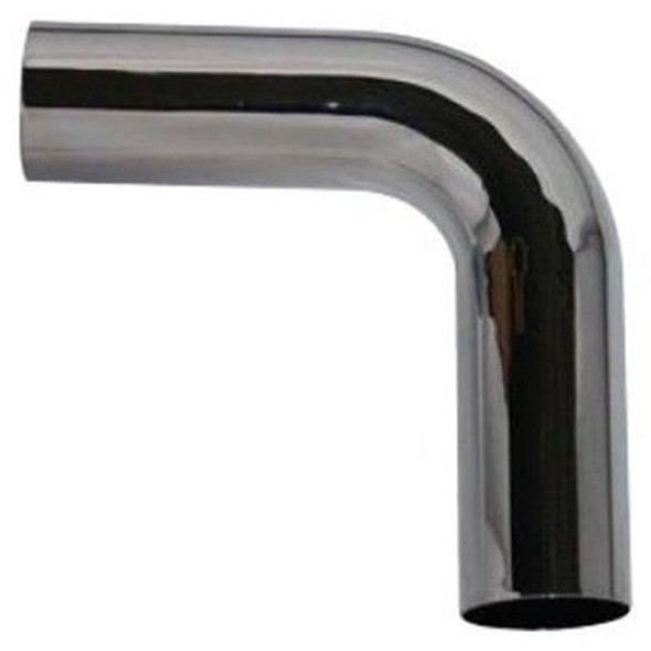BESTfit 4 Inch I.D.-O.D. 90 Degree 12 X 12 Inch Chrome Exhaust Elbow