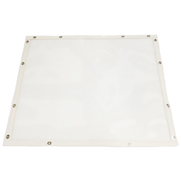 Plain White Mesh Bug Screen W/ White Vinyl Trim For Freightliner Classic 120. XL 132, FLD120 SBA -SFA