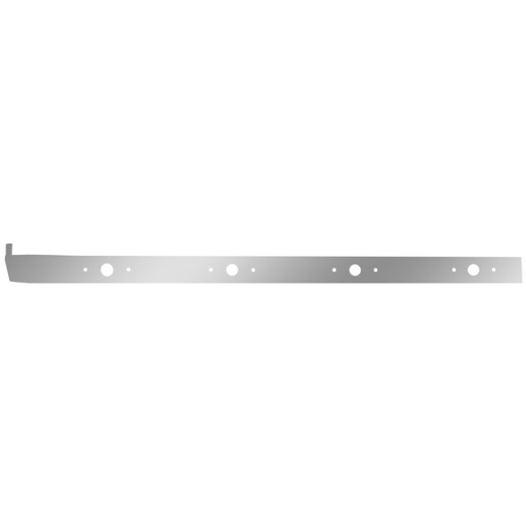 SS 70 Inch Sleeper Panels, 3 Inches Wide W / Holes Millennium Light Holes, For FHL Cabs W/ Dual Side Exhaust - Pair