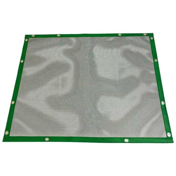 Black Mesh Bug Screen W/ Forest Green Vinyl Trim For International HX615, HX620