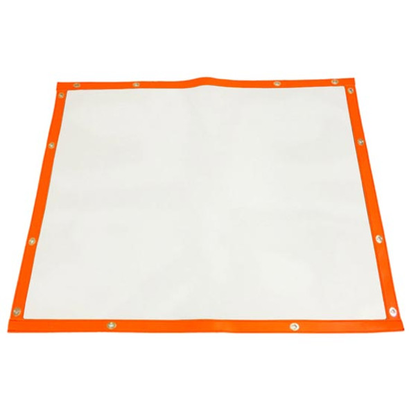 White Bug Screen W/ Orange Trim For International Prostar