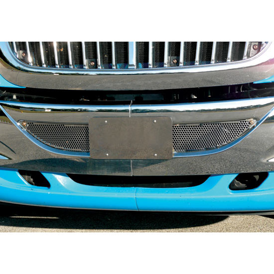 Stainless Steel Punched Lower Grille Screen W/ Star Holes For International ProStar