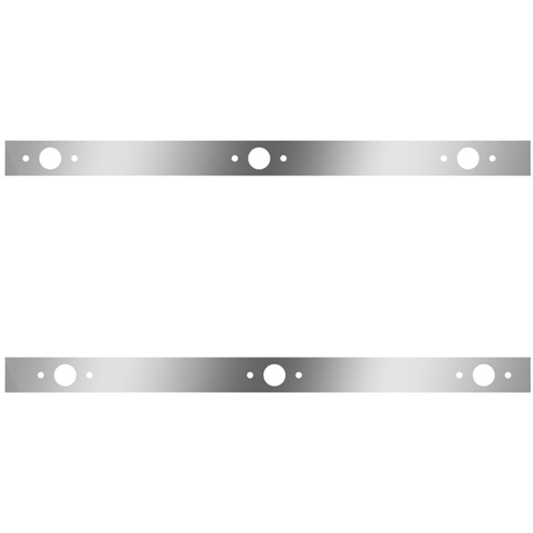 Stainless Steel Cab Panels W/ 6 P1 Light Holes For Kenworth T800