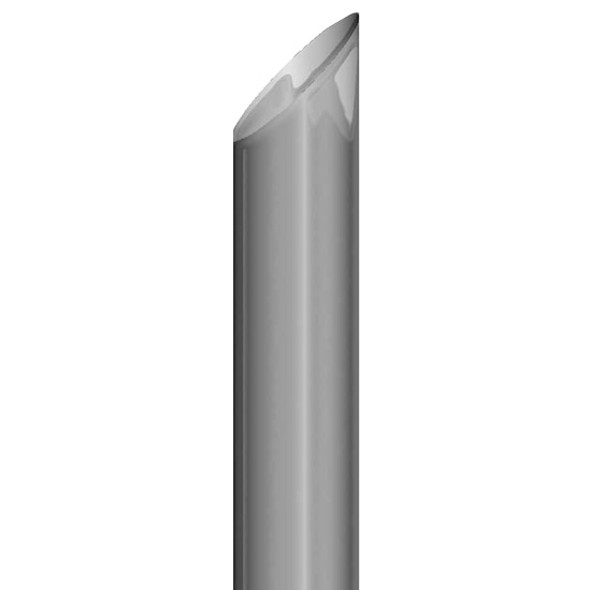 BESTfit Chrome 8 Inch O.D. Miter Cut Exhaust Stack - 114 Inch Length