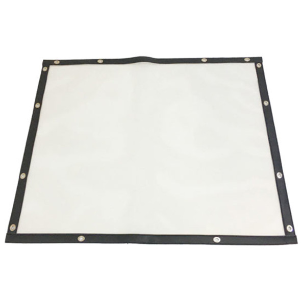 White Bug Screen W/ Black Trim  For Peterbilt 579