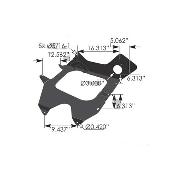 Bumper End Support For Freightliner Century Passenger Side