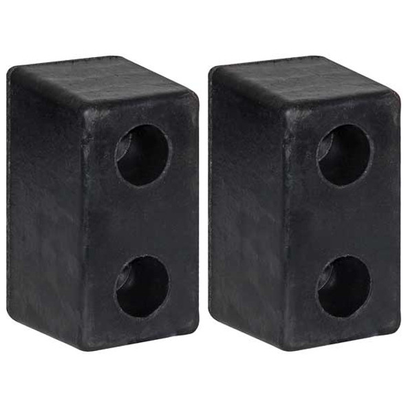 3.5 X 3.5 X 6 Inch Tall Molded Rubber Bumper For Rear Of Truck Or Trailer