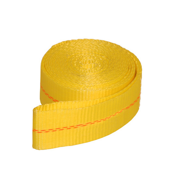 Polyester 15 Foot Tow Strap W/ 12,000 Pound Rating - Yellow