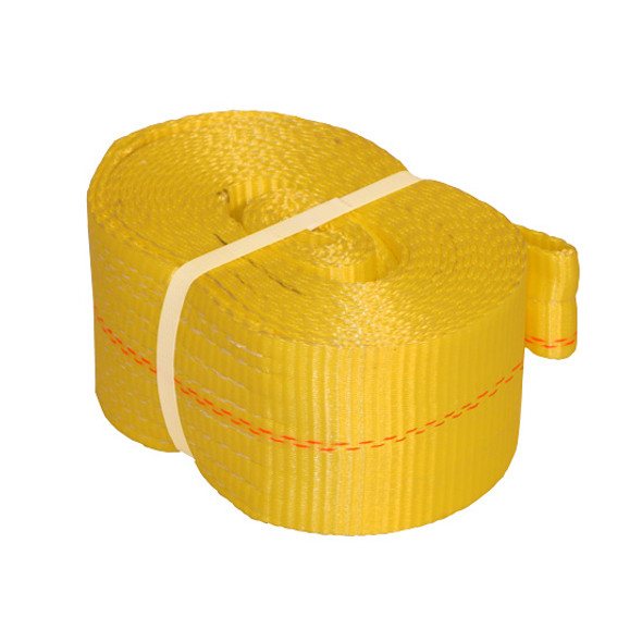 Polyester 20 Ft Tow Strap W/ 15,000 Pound Rating - Yellow