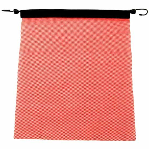 18 X 18 Inch Red Mesh Flag With Bungee Cord