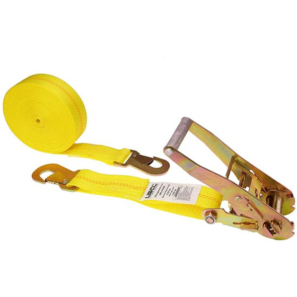 2 Inch X 27 Foot Ratchet Strap With Snap Hooks