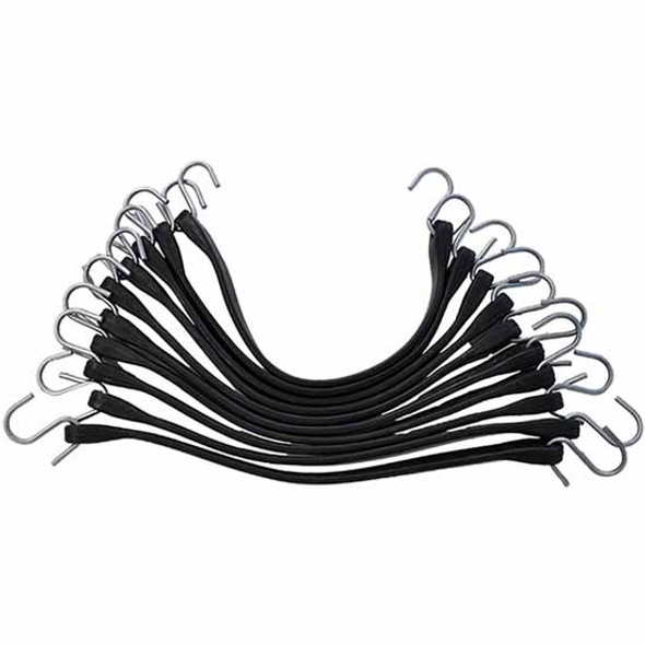 21 Inch Rubber Tarp Strap With S Hooks (Box Of 50)