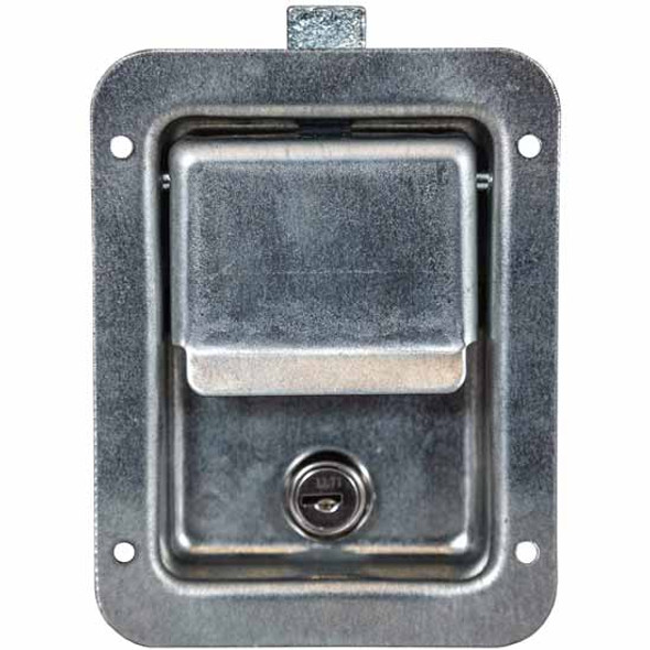 Zinc-Plated Carbon Steel Single Point Locking Paddle Latch